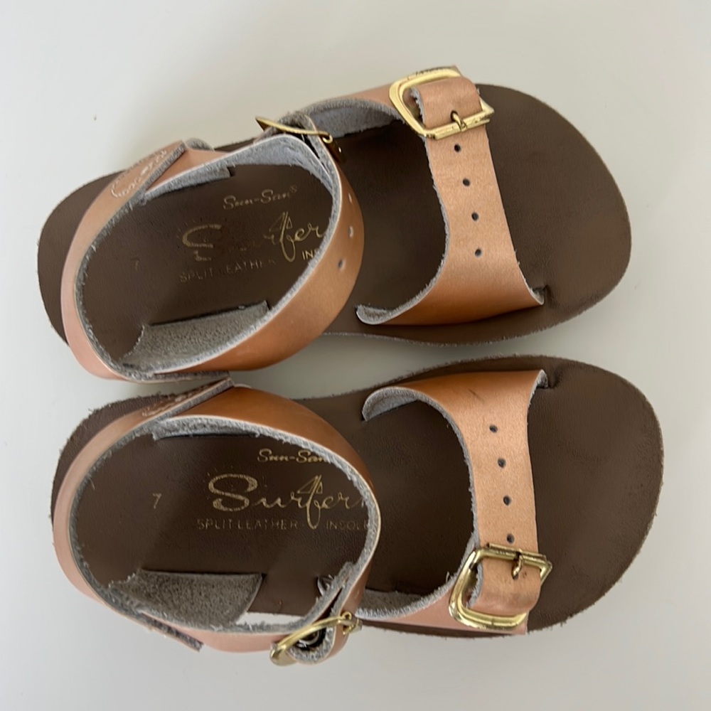 Rose gold sandals